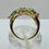Thumbnail: 9ct Gold Pear Cut Blue & Green Tourmaline and CZ Ring - Size N 1/2