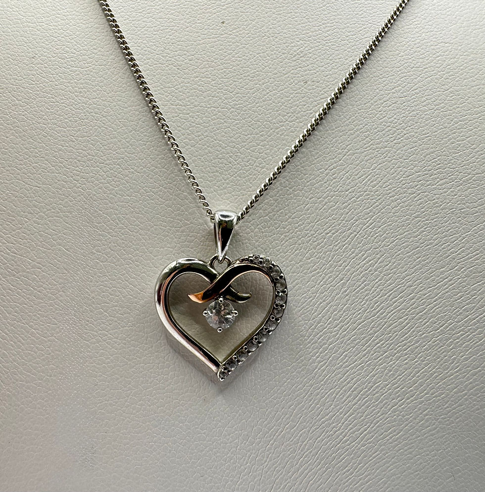 Thumbnail: CLOGAU Forever Yours Sterling Silver Heart Pendant & Chain