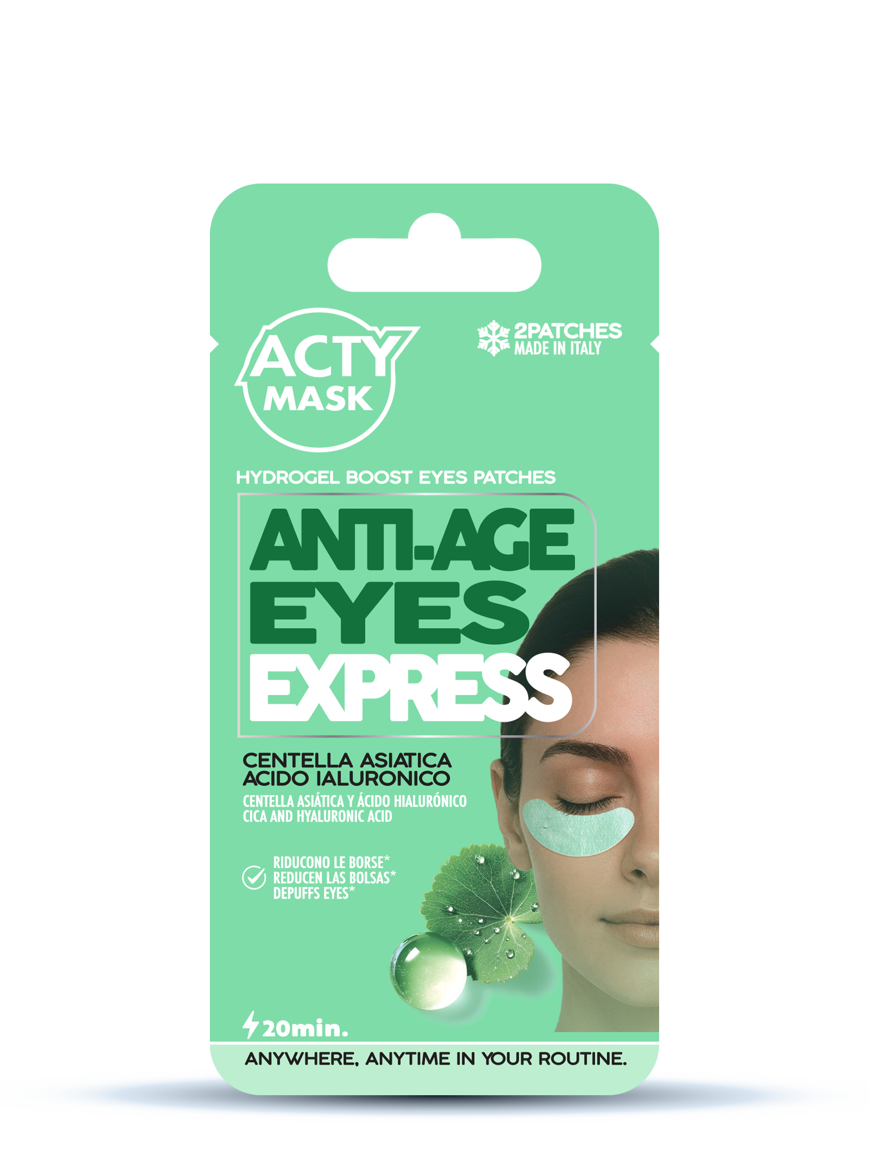 Patch Contorno Occhi Hydrogel – Centella Asiatica & Acido Ialuronico