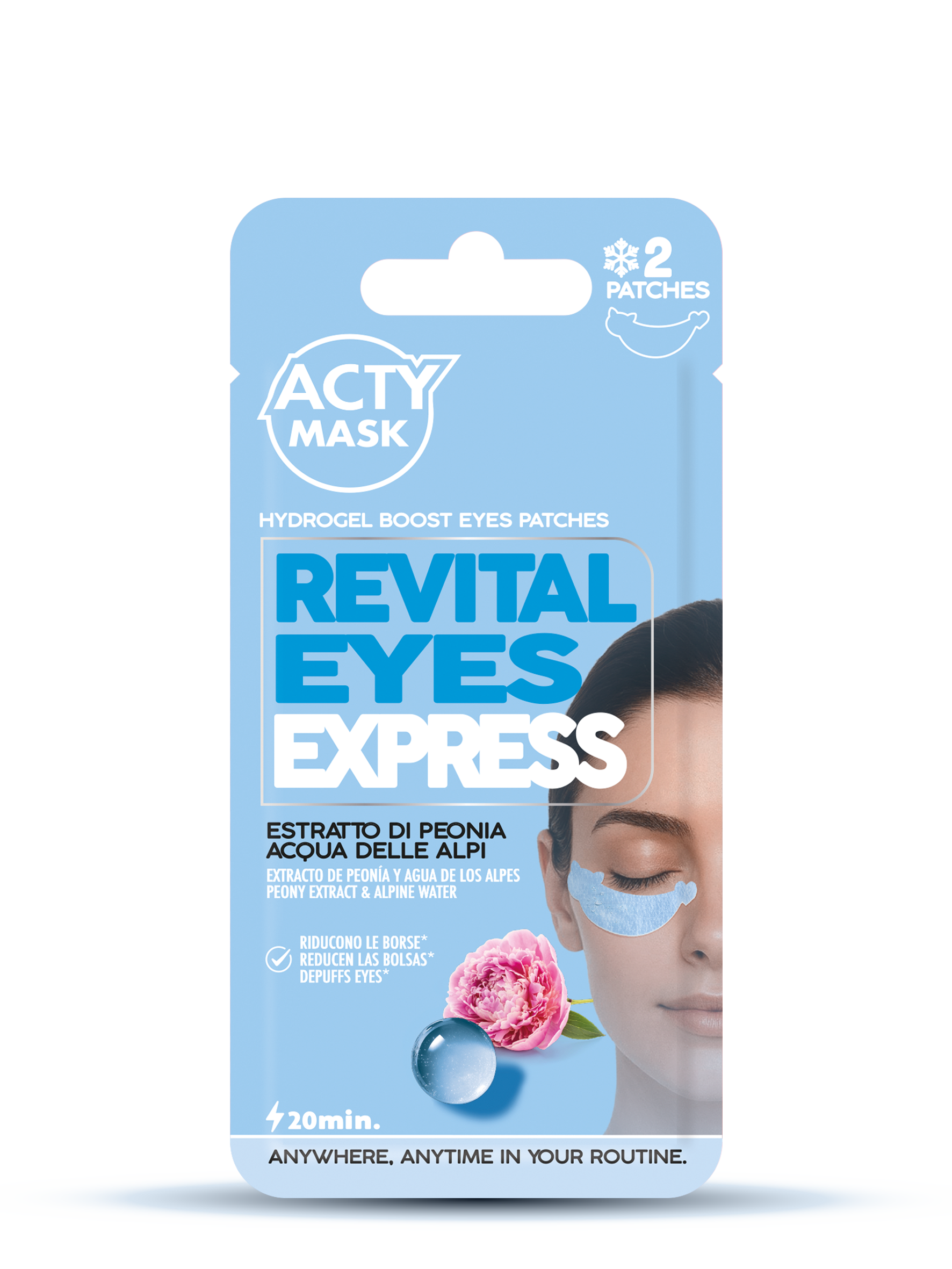 Patch Contorno Occhi Hydrogel – Peonia & Acqua delle Alpi