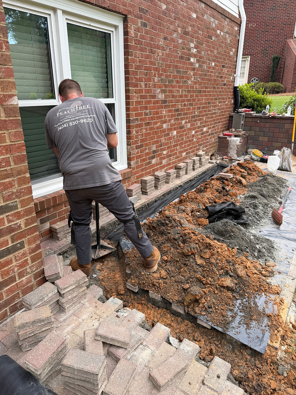 French Drain Installation