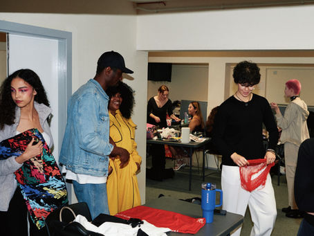 Backstage at the Astra Collective’s Fuchsia