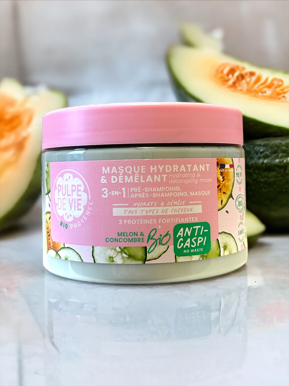 Masque et démêlant hydratant - Tous types de cheveux