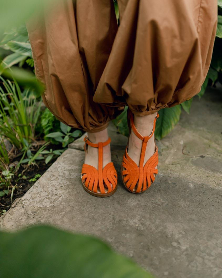 Sandały barefoot Greta orang