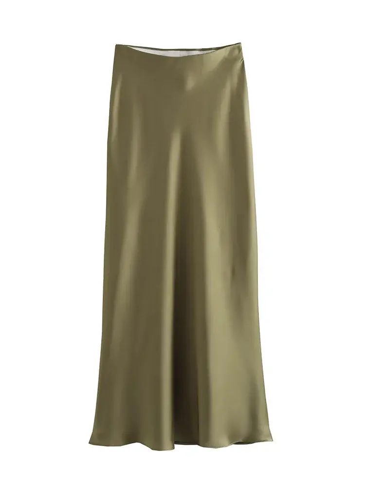 Thumbnail: Satin Maxi Skirt