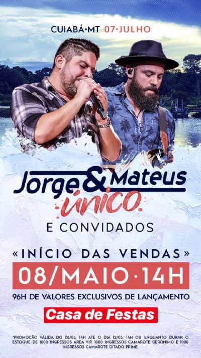 Jorge & Matheus Único e Convidados @