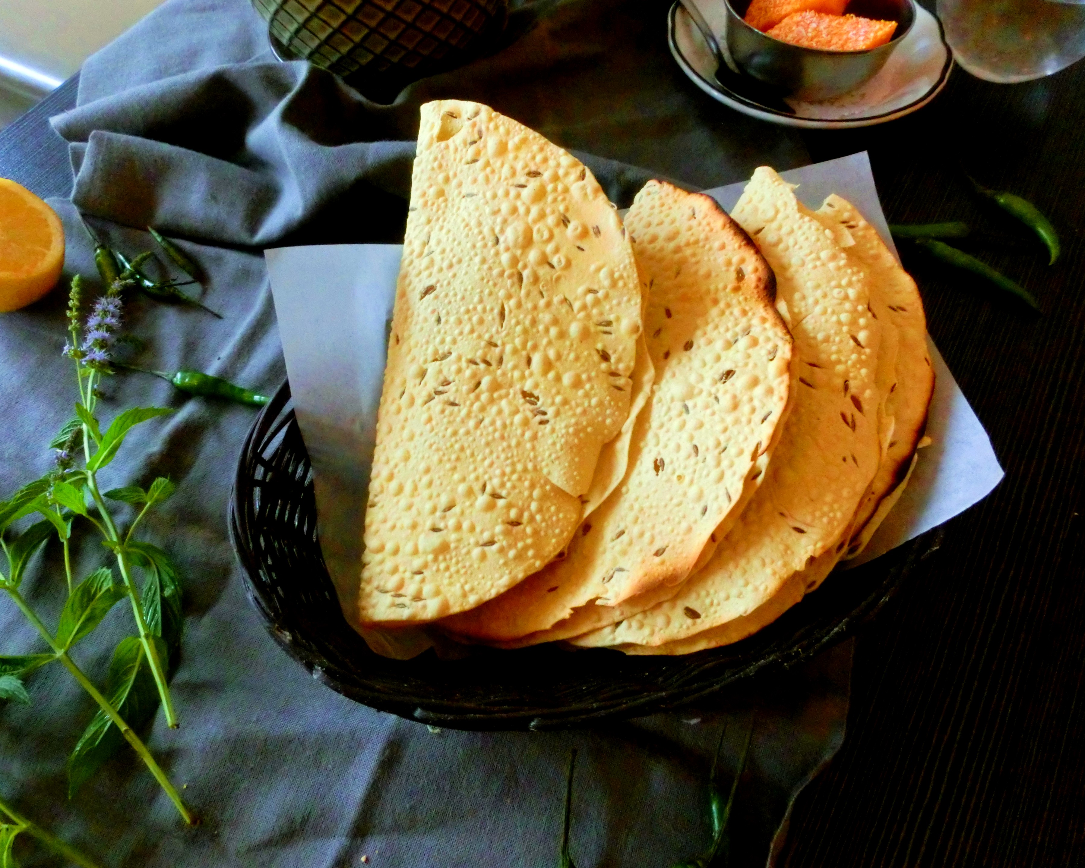 Arranged Food and Objects