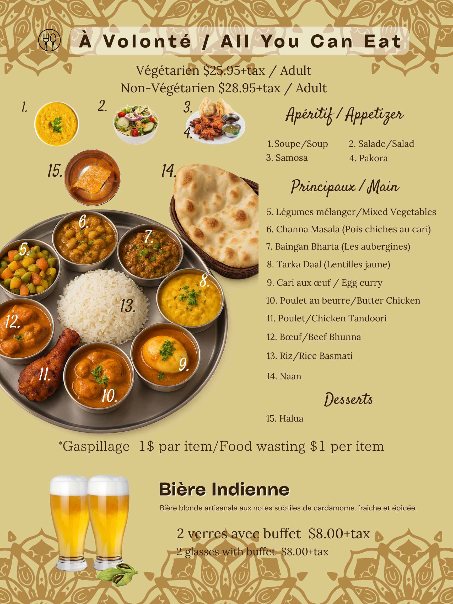 Arranged Food and Objects