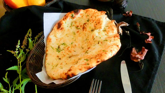 Naan à l'ail/Garlic Naan