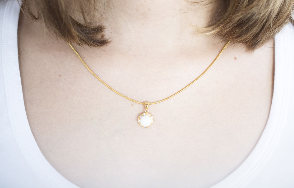 Collier Luna - Bijou au lait maternel