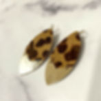 Thumbnail: Gold Leopard Drop Earrings
