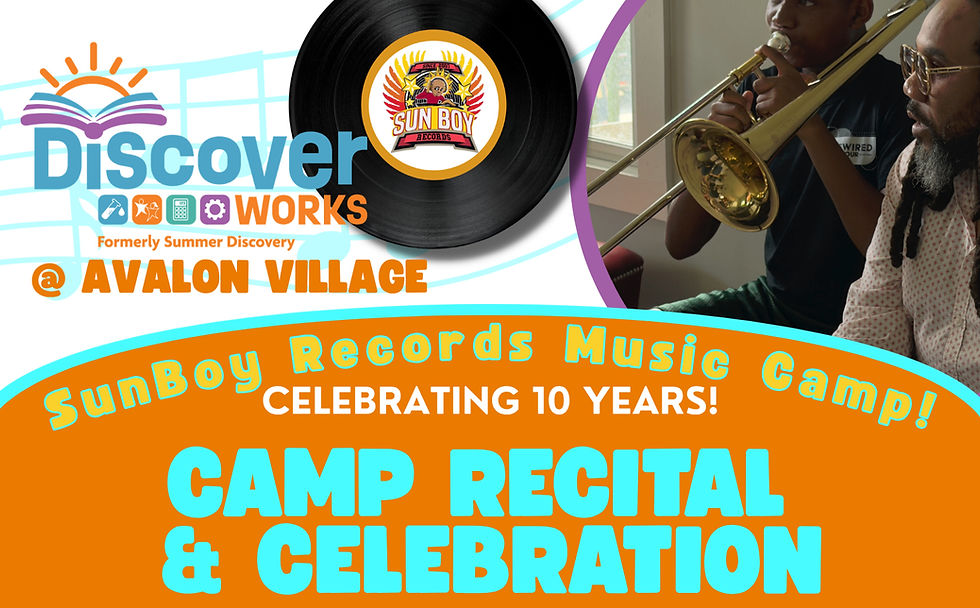 2026 SunBoy Records DiscoverWorks Music Camp Recital