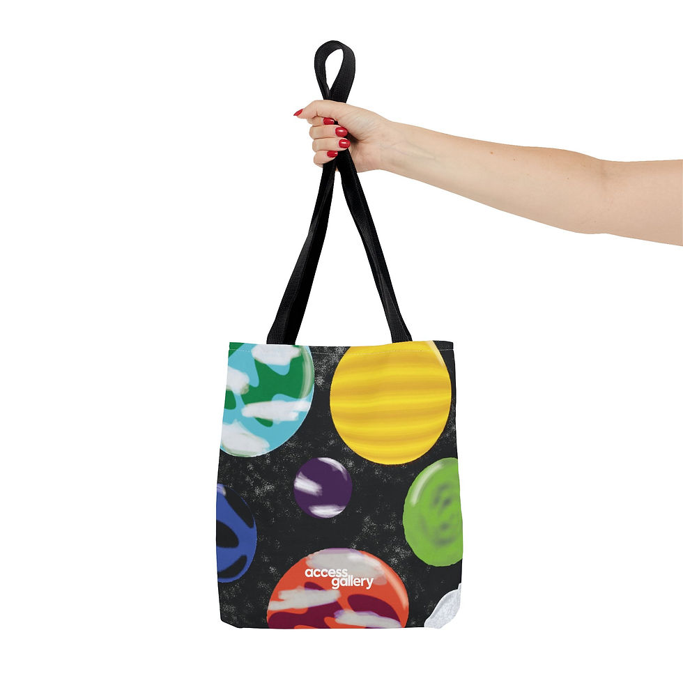 Thumbnail: Cosmic Galaxy Tote Bag by Amanda