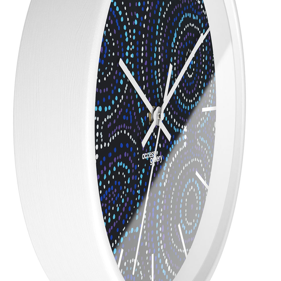 Thumbnail: Dot Painting Wall Clock by Brittany