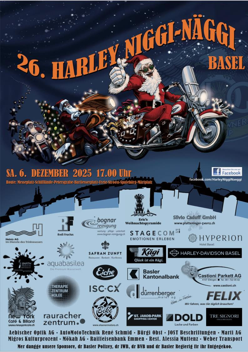 Harley Niggi-Näggi Ausfahrt in Basel (BS)