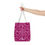 Thumbnail: Magenta Geometric Tote Bag by Allie Gestner