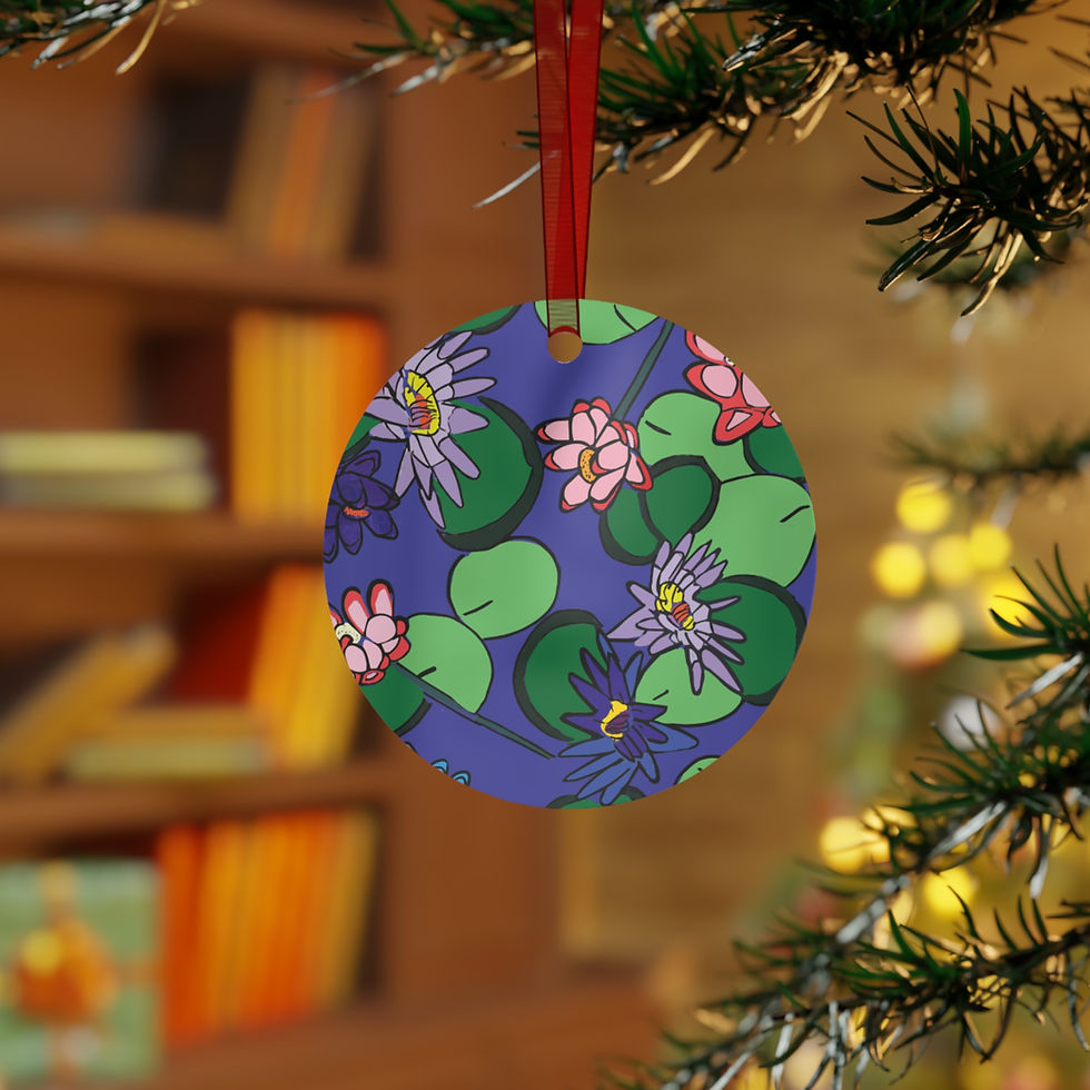 Thumbnail: Lotus Metal Ornament by Skylar K.