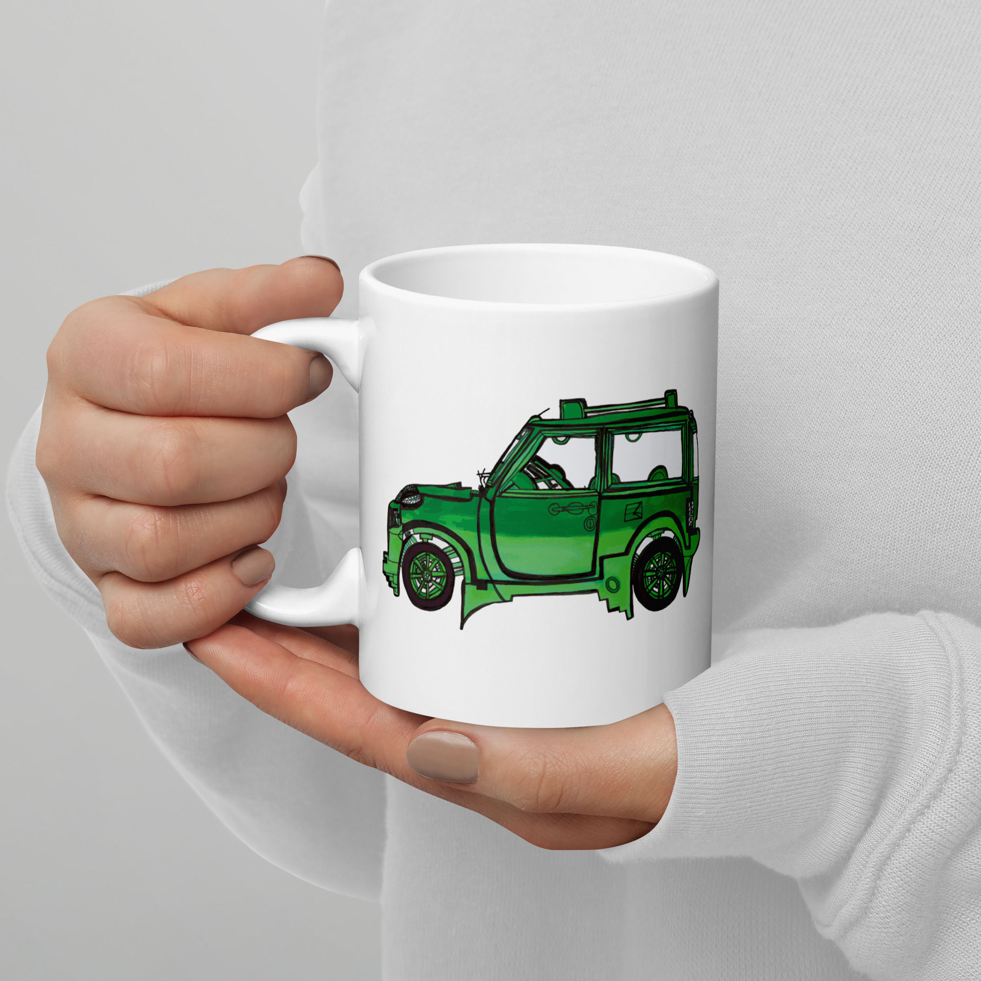 Green Car Mug by Louis