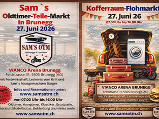 Sams OTM / Kofferraum-Flohmarkt in Brunnenthal (SO) am Samstag, 27.06.2026, 07:00 - 16:00 Uhr
