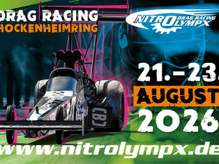 NitrOlympX 2026 mit US-Car Treffen am Hockenheimring in Hockenheim (D) von Freitag, 21.08.2026, ab 09:00 Uhr, bis Sonntag, 23.08.2026, 18:00 Uhr
