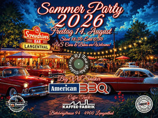 Sommer Party 2026 bei der Screwdriver Bar in Langenthal (BE) am Freitag, 14.08.2026, 18:30 - 23:55 Uhr