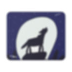 Howling Wolf Mouse Pad by Tristan