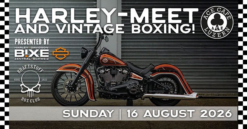 Harley Davidson-Meet im ACE Cafe Luzern in Rothenburg (LU)