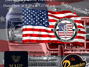 Start-Up US-Car Treffen der US-Car Friends Rheintal in Götzis (A) am Samstag, 25.04.2026, 09:30 - 17:00 Uhr