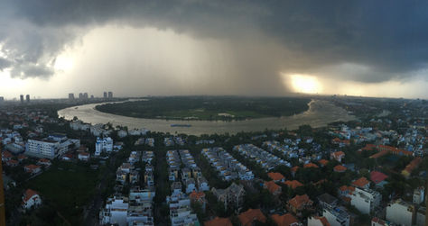 Rainy season in Saigon