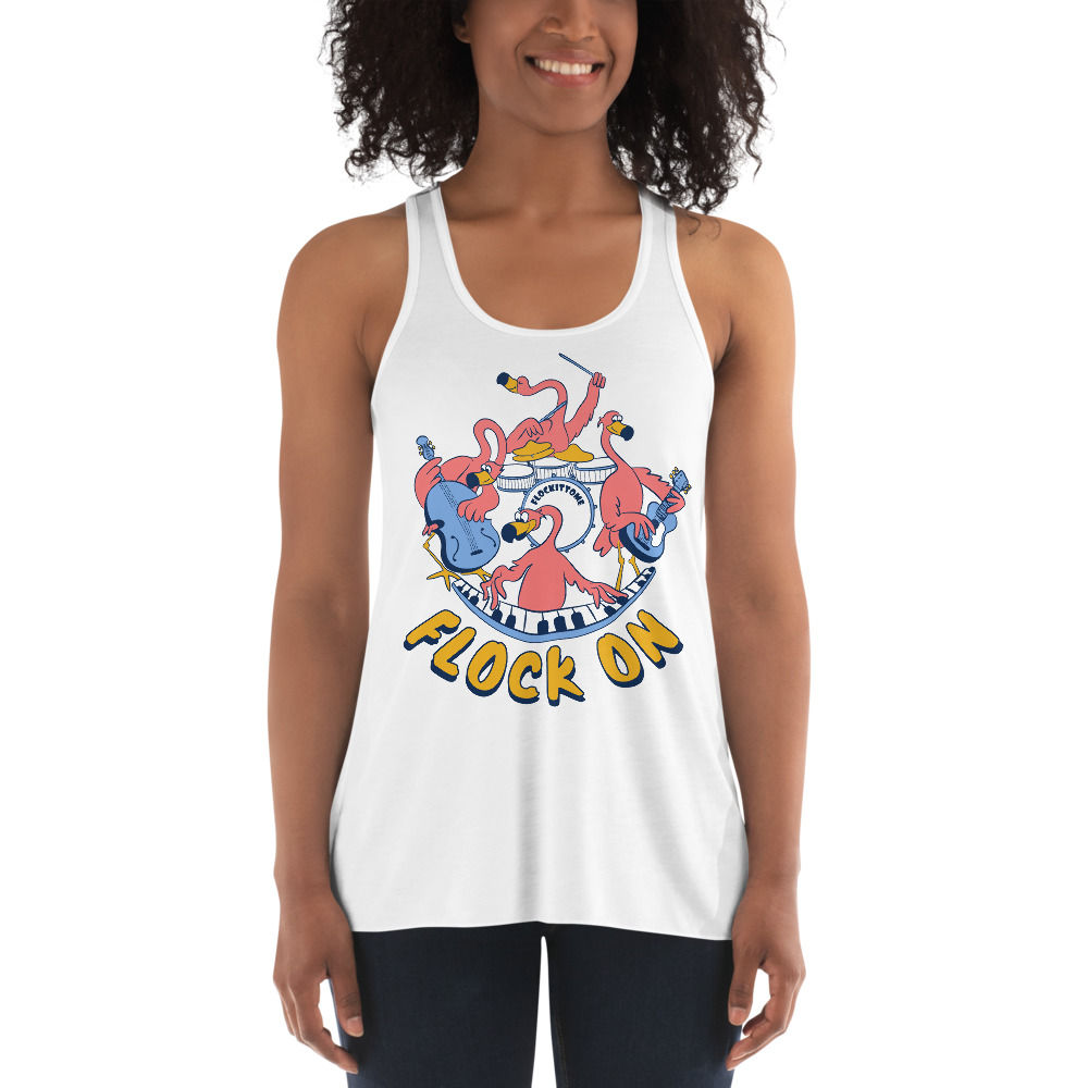 Flockittome Women's Flowy Racerback Tank