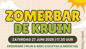 Kom en geniet van onze Zomerbar!
