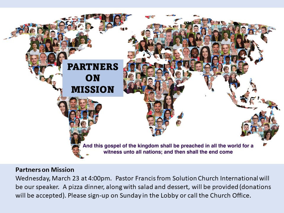 Partners on Mission Dinner