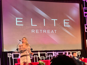 alexsandra sisler presenting on stage