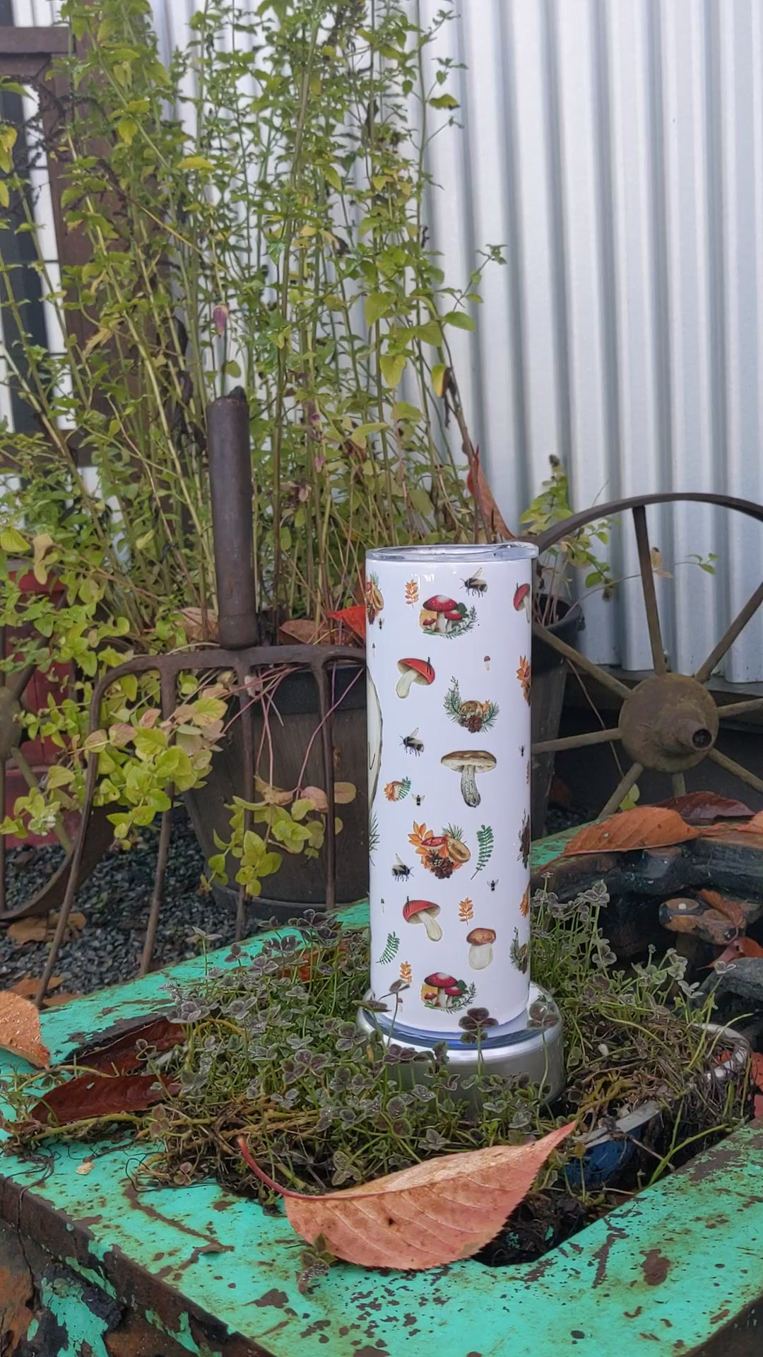 20 Oz Skinny Stainless Steel Comes with lid & Straw.