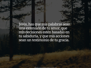 Señor, quiero entregarte mis pensamientos y permitir que seas tú quien guíe mi mente y mi corazón.