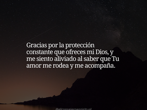 Descansa sintiéndote protegido por el amor de Dios