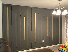 Accent Wall in Finished Basement