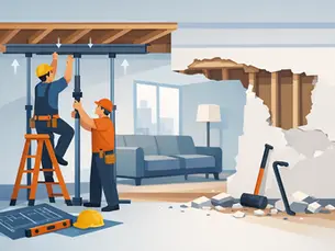 Reinforce Ceiling Before Wall Removal Safely