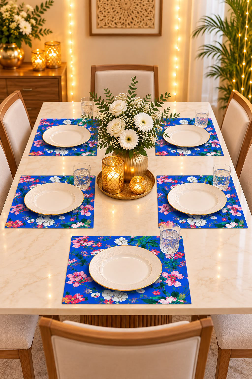 Table Mats and coffee Table Runner ( set of 6 )