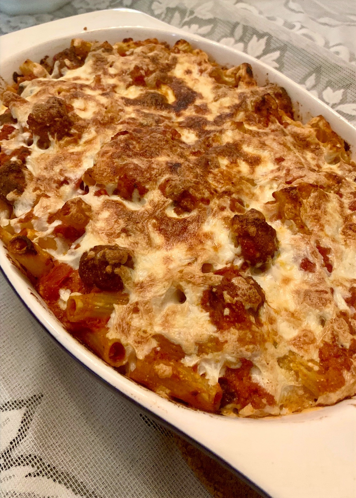 Baked Ziti with Mini Meatballs