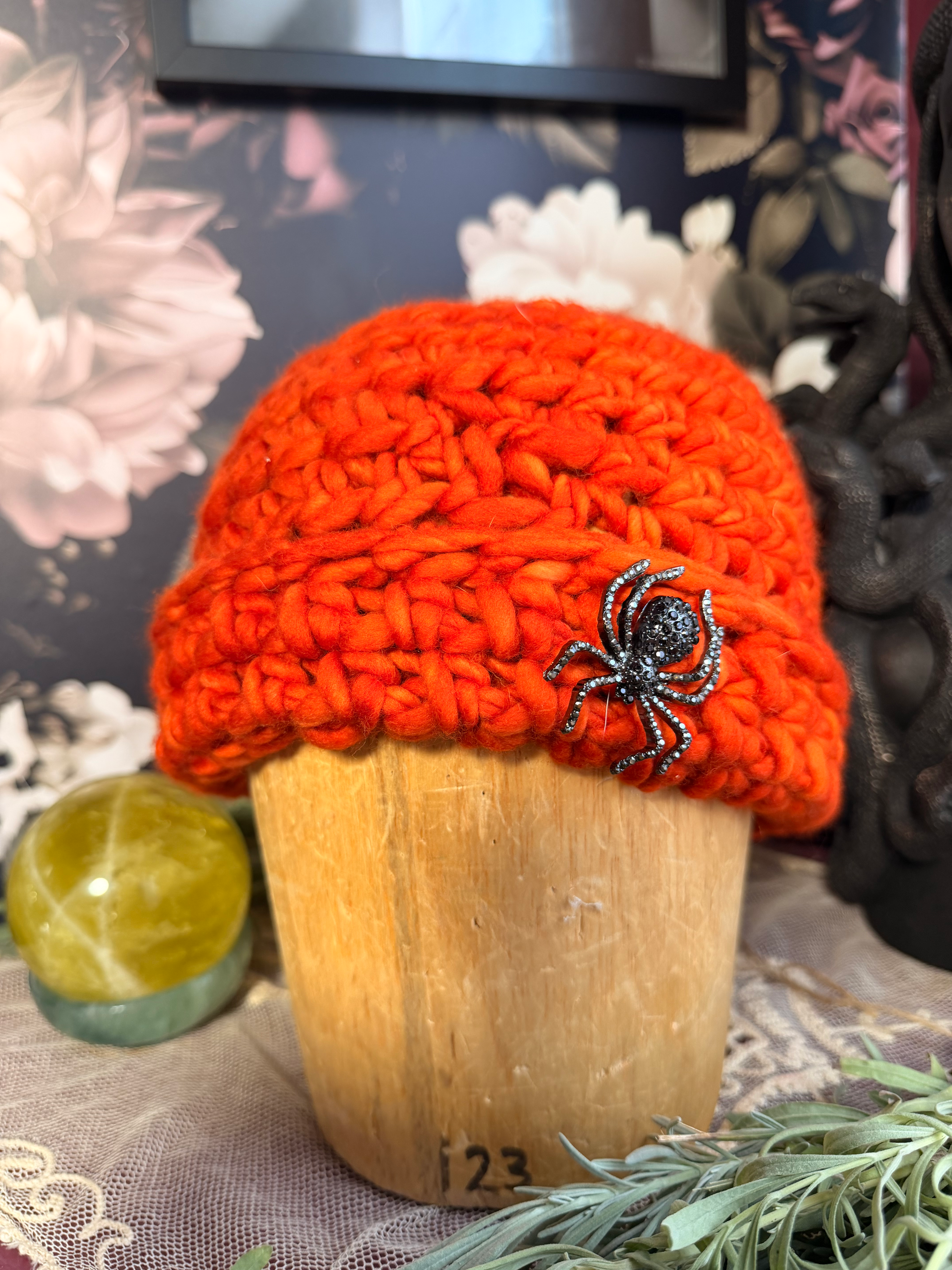 Ragno Crochet Foldover Brim Hat