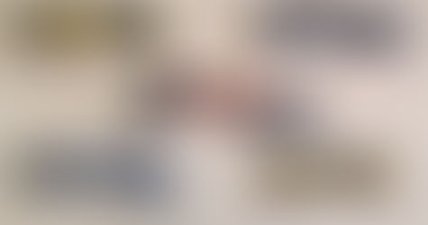 Five multi-tools of various brands (DeWalt, Bosch, etc.) on a wooden surface. Tools are in black, yellow, orange, and blue colors. No action.