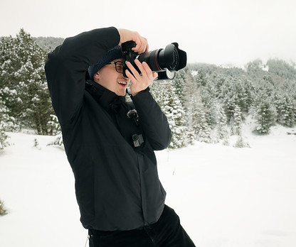 Tobias Kleinferchner am Winterleitensee