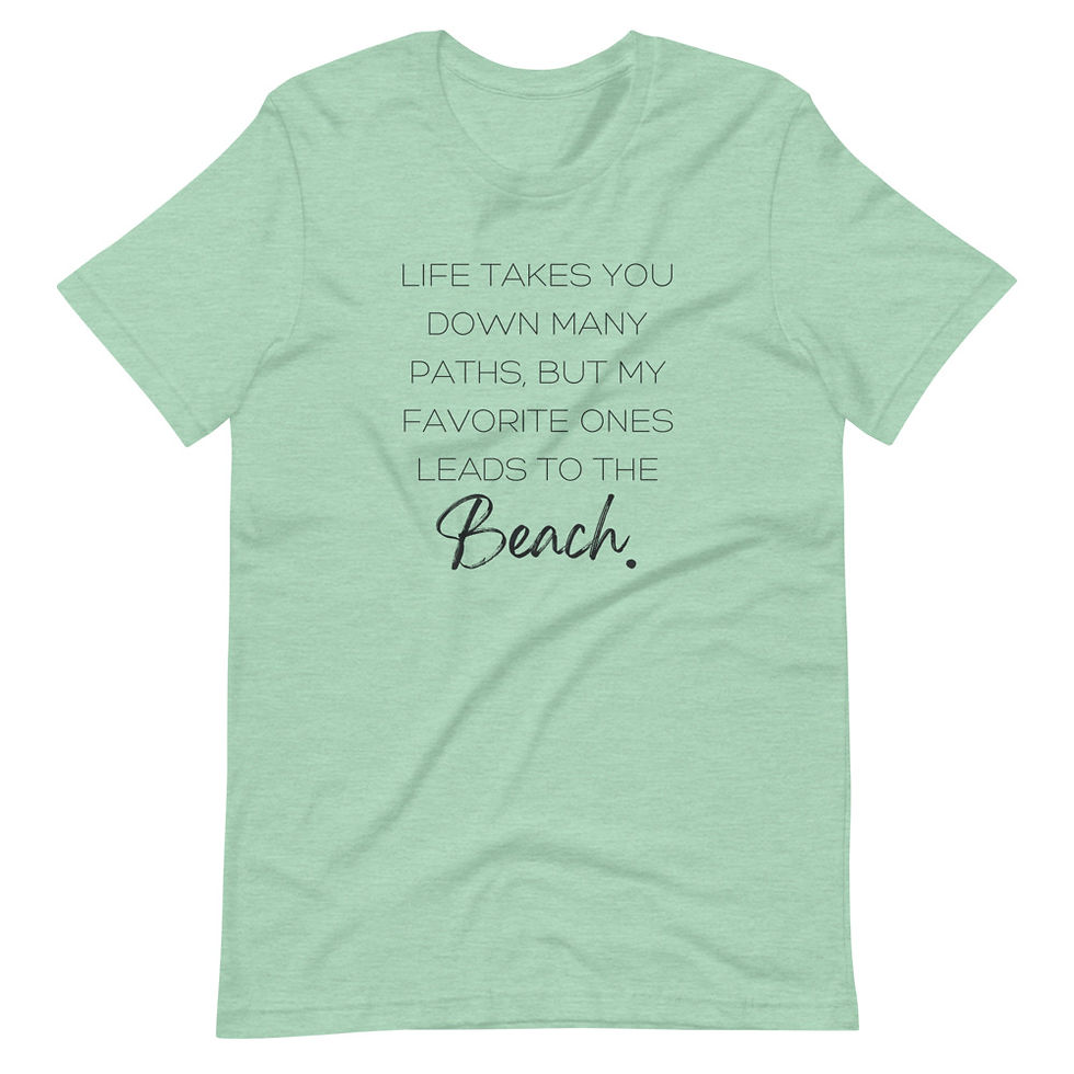 Thumbnail: Favorite Path Leads To The Beach Short-sleeve t-shirt