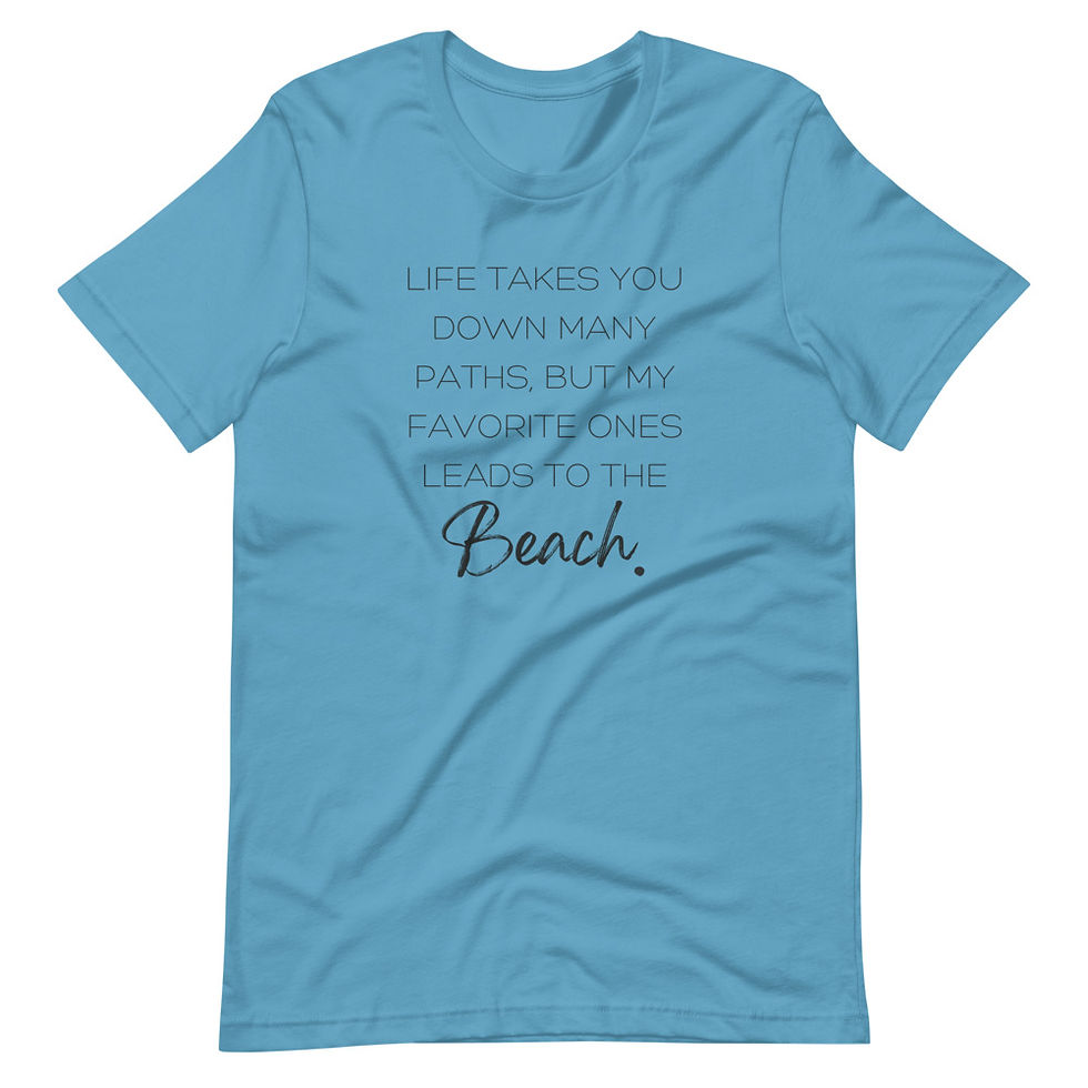 Thumbnail: Favorite Path Leads To The Beach Short-sleeve t-shirt