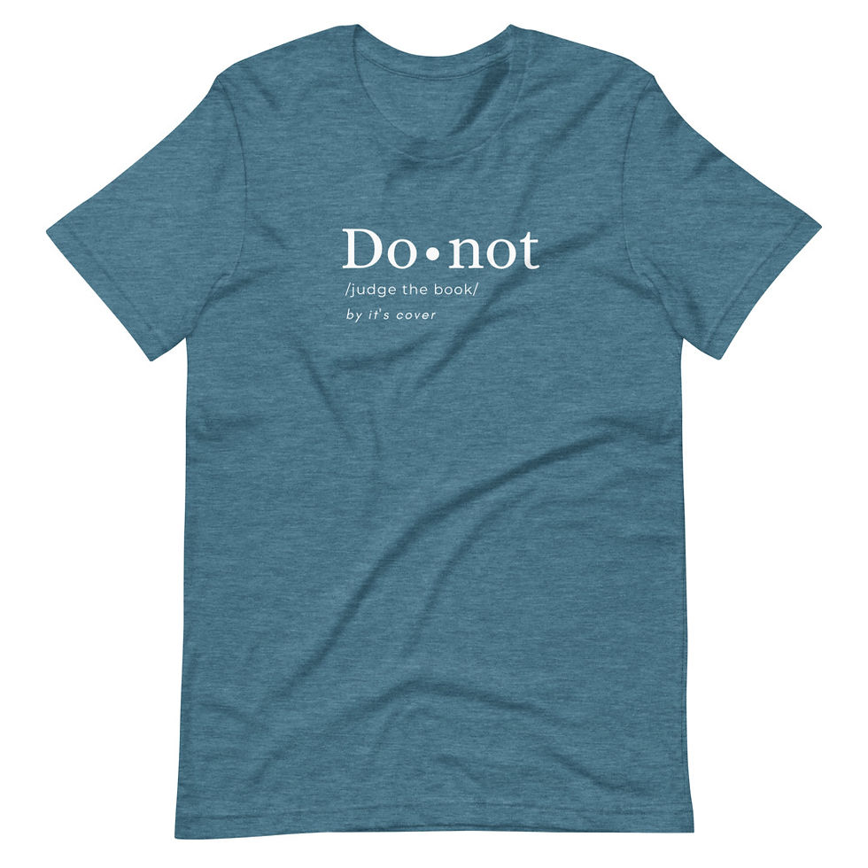 Thumbnail: "Do Not Judge The Book By It's Cover" Short-Sleeve T-Shirt