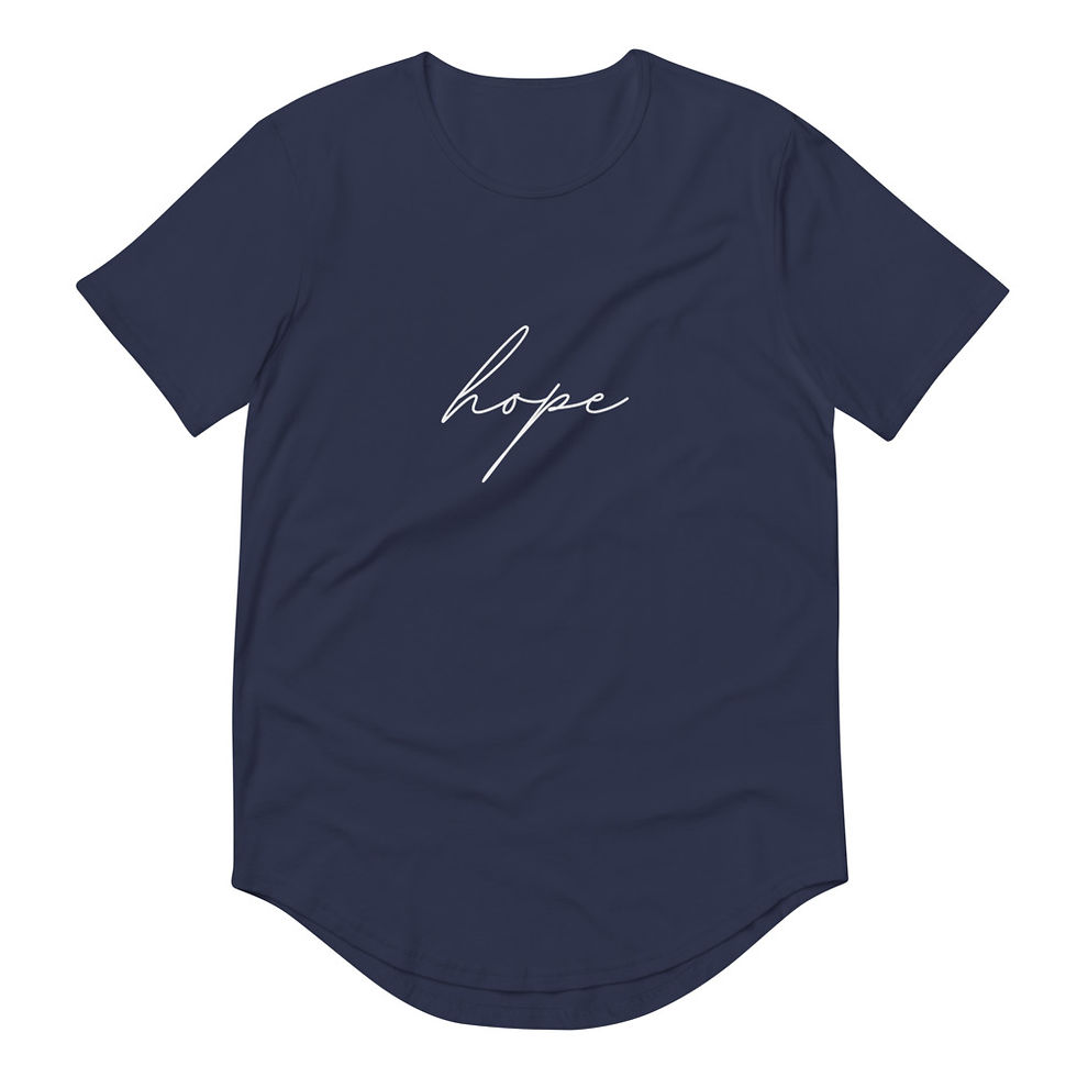 Thumbnail: Hope Men's Curved Hem T-Shirt