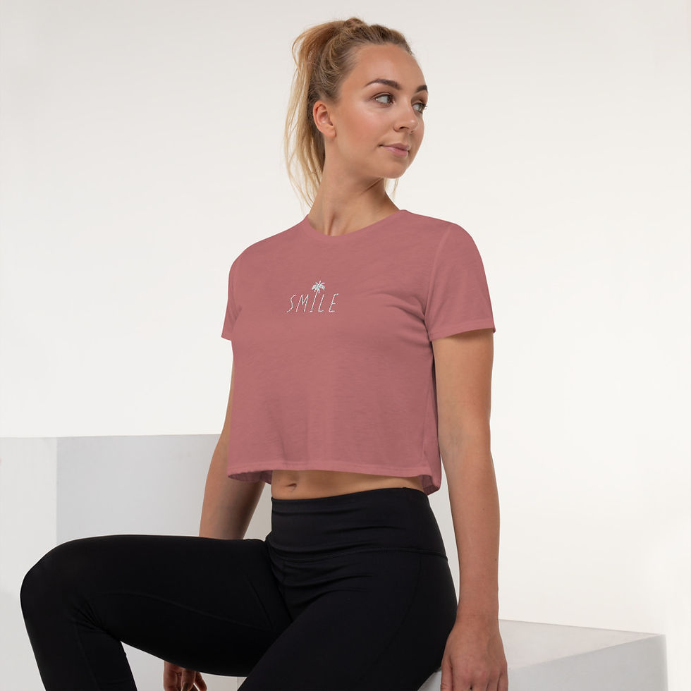 Thumbnail: Smile Palm Tree Crop Tee