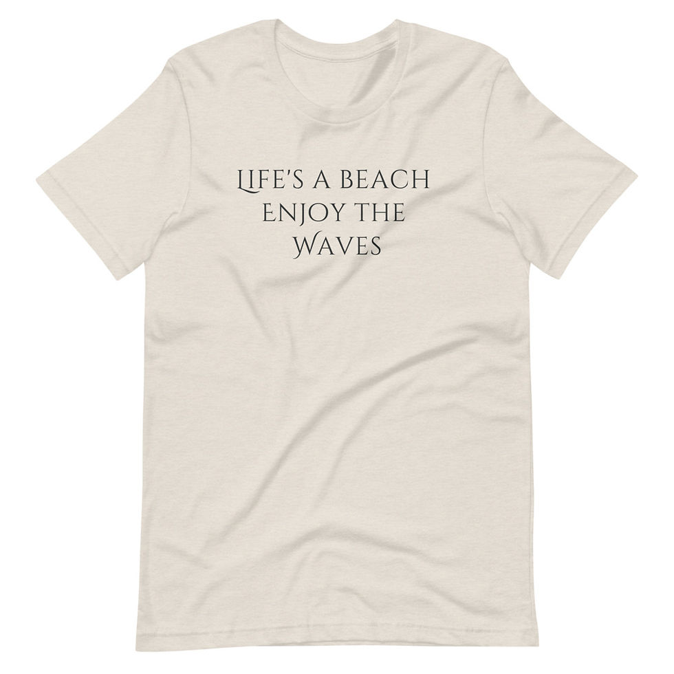 Thumbnail: Life's A Beach Enjoy The Waves Short-sleeve t-shirt