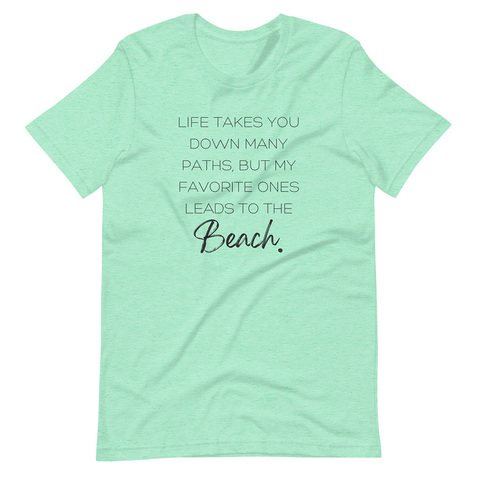 Thumbnail: Favorite Path Leads To The Beach Short-sleeve t-shirt